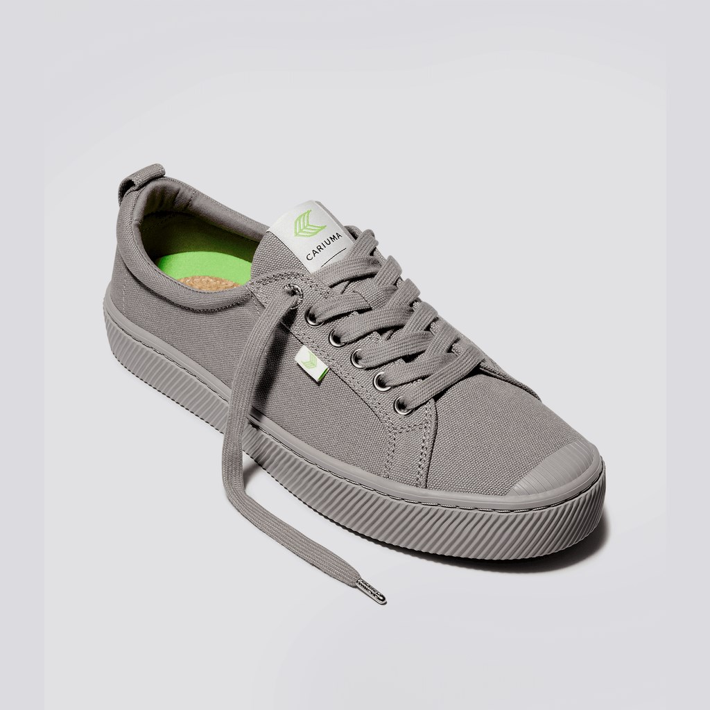 OCA LOW Cariuma Low Top Tela Vegan Grise Homme | UMQ-0883248